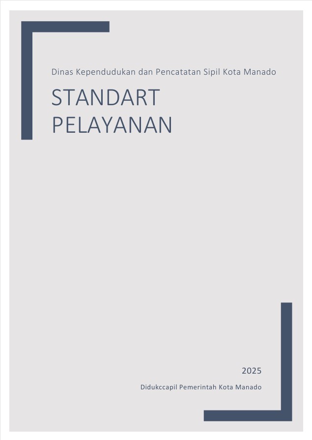 STANDAR PELAYANAN DINAS DUKCAPIL KOTA MANADO